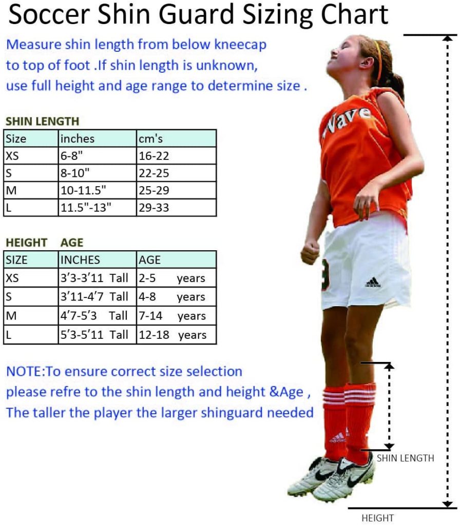 how do you measure for soccer shin guards

